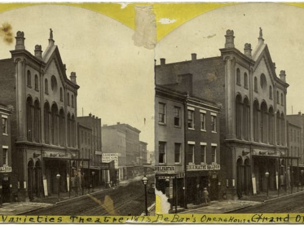 Grand Opera House with the Dramatic Saloon next to it