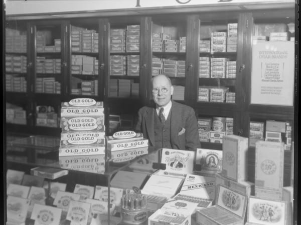 Old Gold Cigarette Display at Scruggs-Vandervoort-Barney