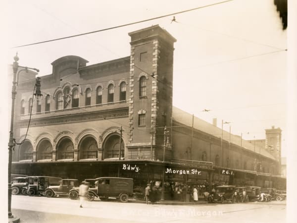 Old Union Market. Broadway and Delmar Southwest Corner.
