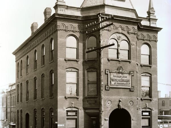 Homeopathic Medical College of Missouri. Jefferson Avenue and Howard Street.