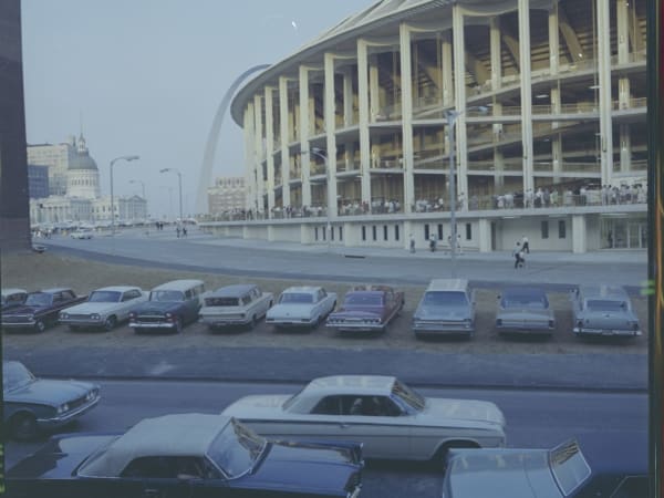 Exterior View of Busch Memorial Stadium