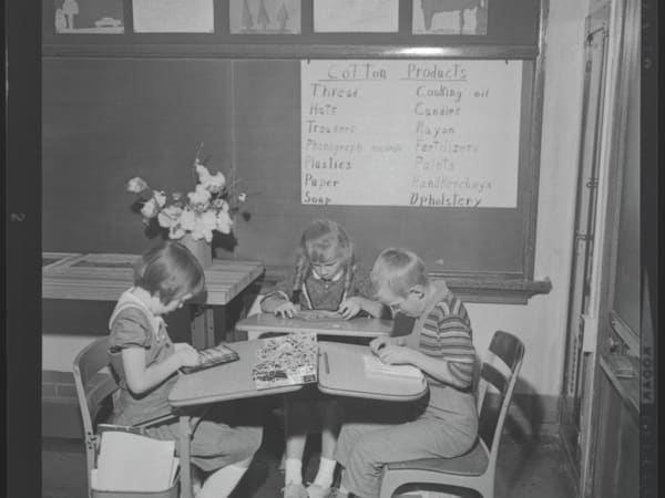 Wade School: Activities in Special Education Room