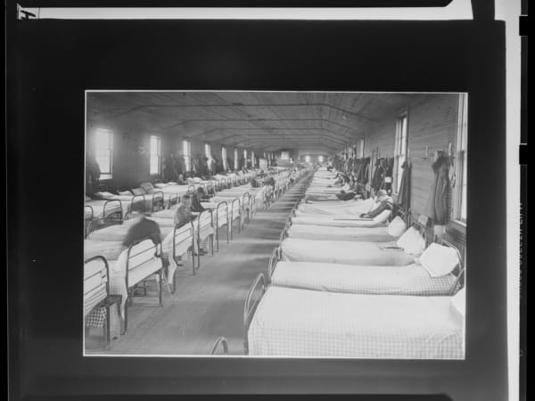 Interior of the Dormitory at the Poor House - Men?s Chronic Hospital, Arsenal and Sublette