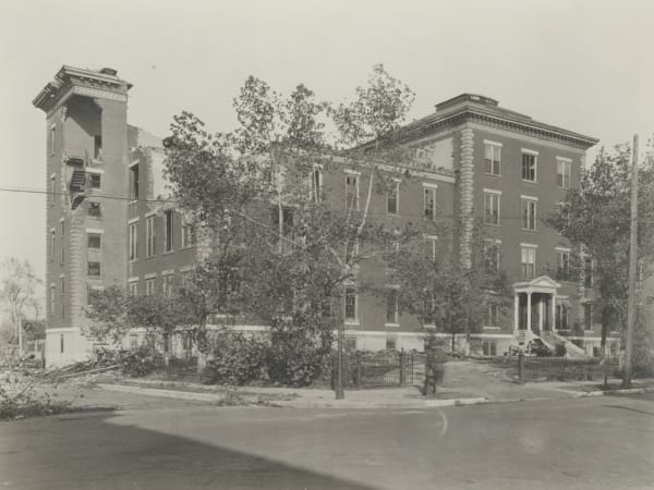 Mullanphy Hospital After the 1927 Tornado. 3225 Montgomery Street.
