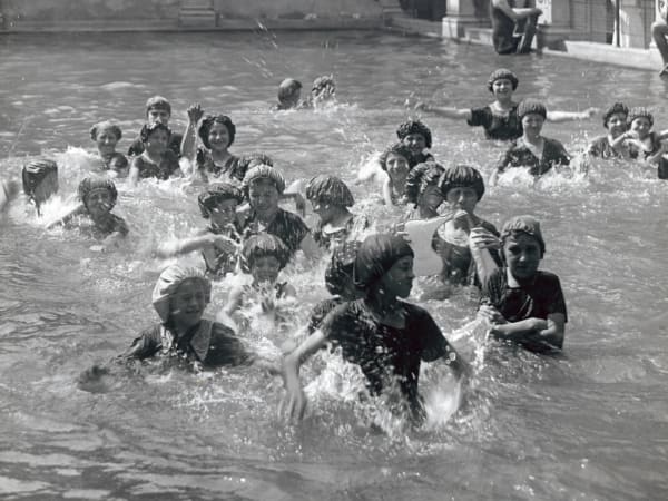 Women's Swim Time in Mullanphy Pool. Eleventh Street, Between Cass Avenue and Mullanphy.
