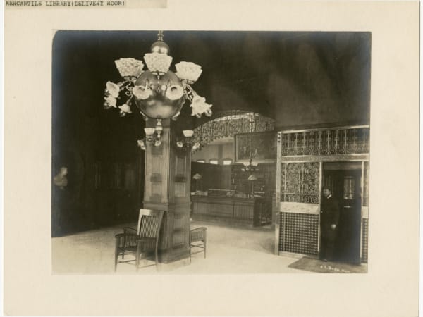 Mercantile Library Building: Delivery Room at Mercantile Library, Broadway and Locust