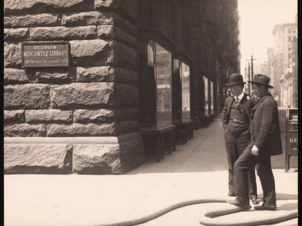 Mercantile Library Building: Locust Street Corner of Mercantile Library