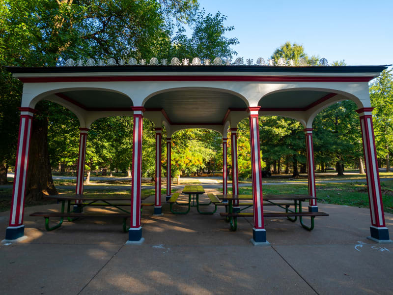 Cypress South Pavilion, 3954 Main Drive, St. Louis, photographed October 2026