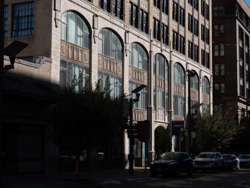 Fashion Square Building, 1307 Washington Avenue, St. Louis, photographed October 2026