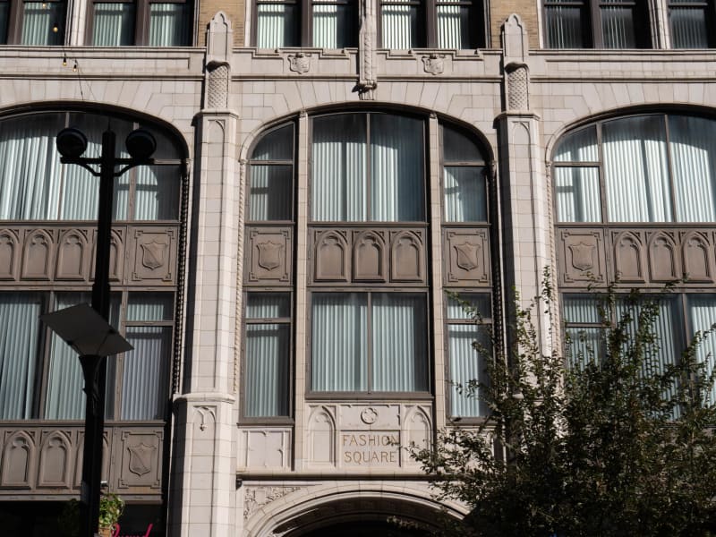 Fashion Square Building, 1307 Washington Avenue, St. Louis, photographed October 2026