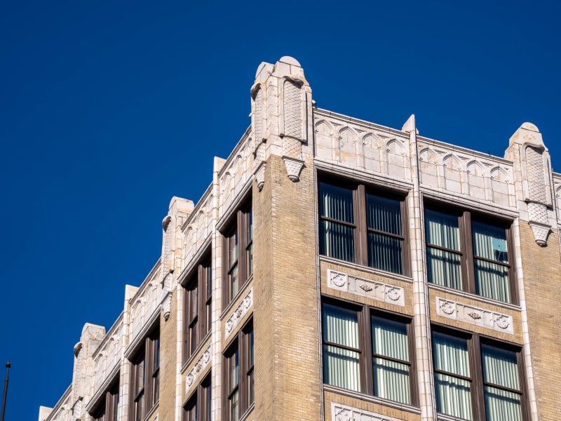 Fashion Square Building, 1307 Washington Avenue, St. Louis, photographed October 2026