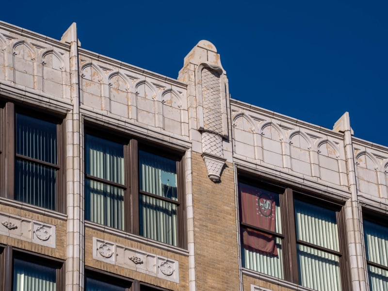 Fashion Square Building, 1307 Washington Avenue, St. Louis, photographed October 2026