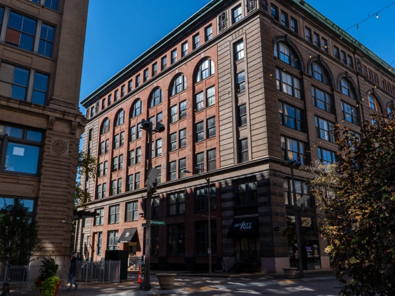Knickerbocker Building, 1300-10 Washington Avenue, St. Louis, photographed October 2026