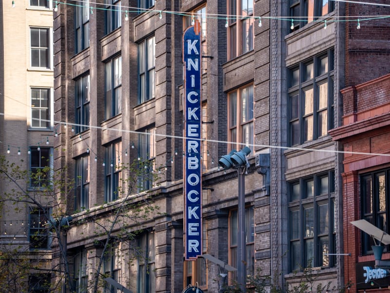 Knickerbocker Building, 1300-10 Washington Avenue, St. Louis, photographed October 2026