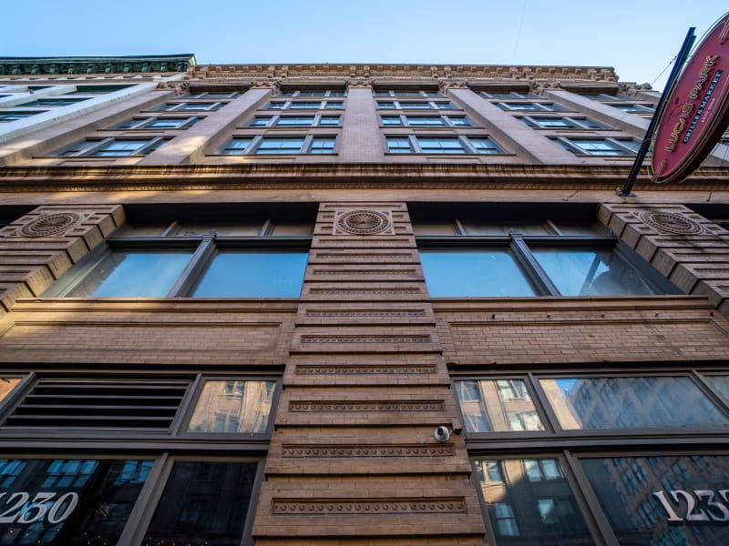 Peters Shoe Company Building, 1232-36 Washington Avenue, St. Louis, photographed October 2026
