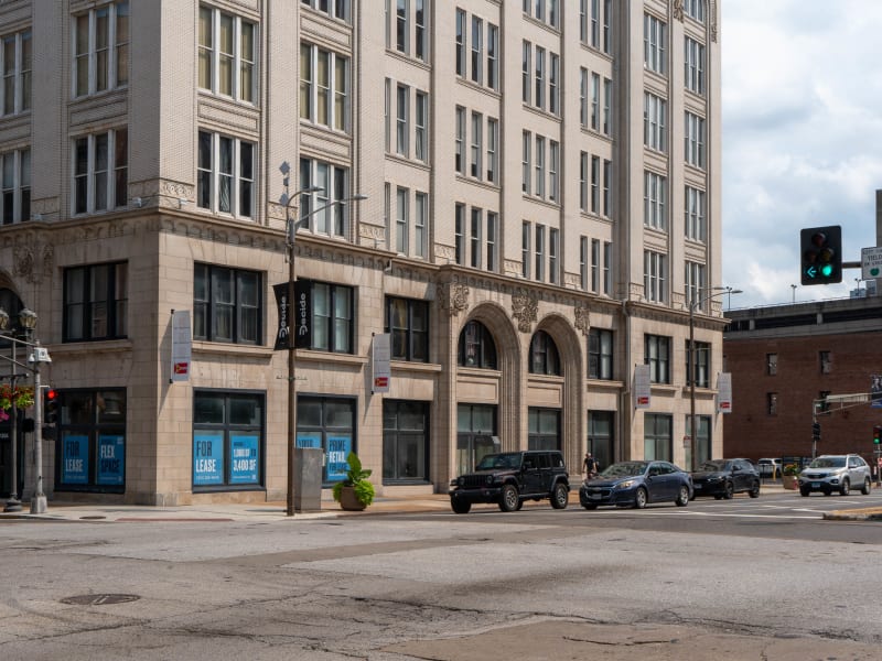 A.D. Brown Building, 1136 Washington Ave, St. Louis, photographed July 2026