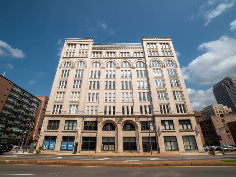 A.D. Brown Building, 1136 Washington Ave, St. Louis, photographed July 2026