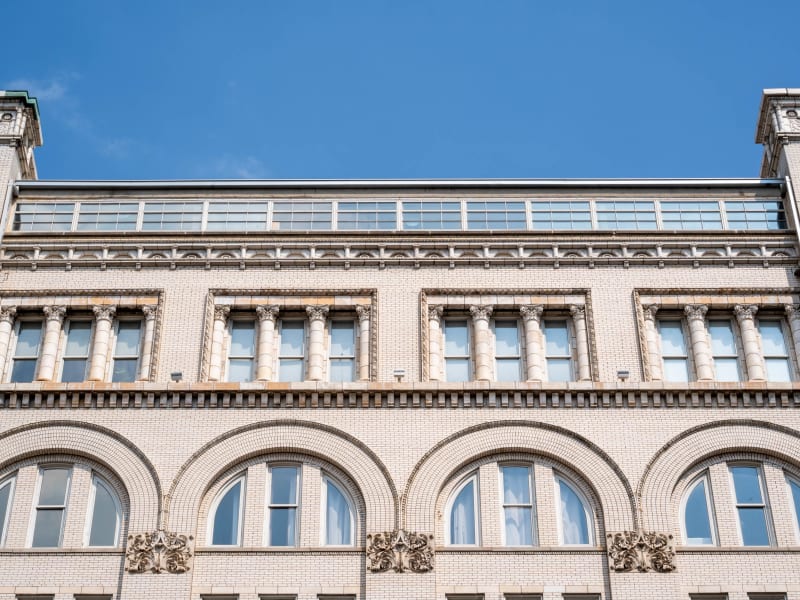 A.D. Brown Building, 1136 Washington Ave, St. Louis, photographed July 2026