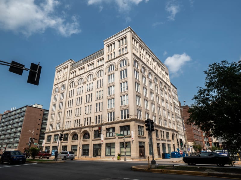 A.D. Brown Building, 1136 Washington Ave, St. Louis, photographed July 2026