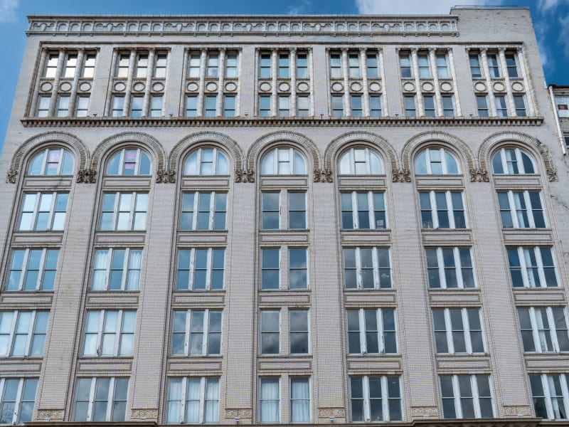 A.D. Brown Building, 1136 Washington Ave, St. Louis, photographed July 2026
