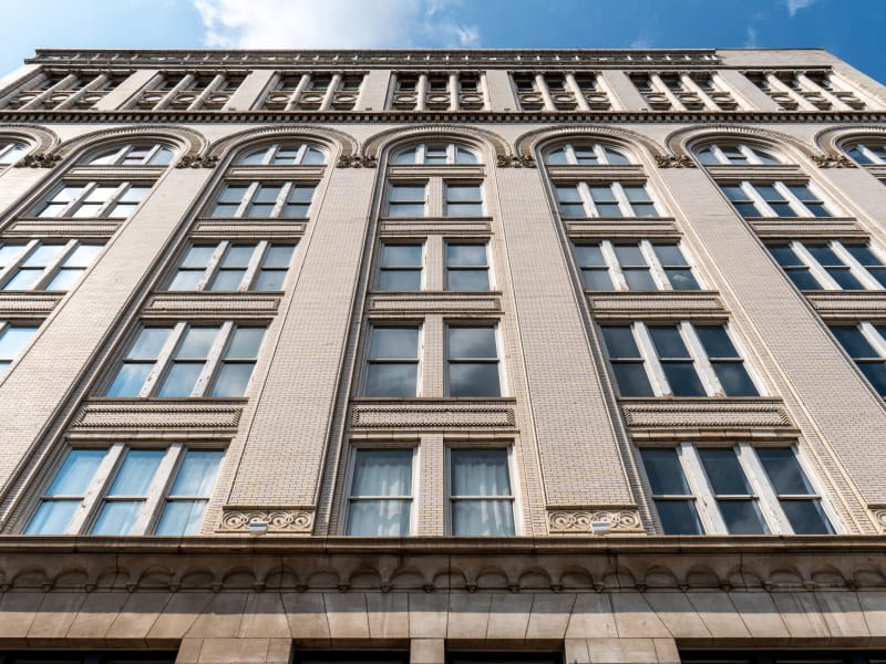 A.D. Brown Building, 1136 Washington Ave, St. Louis, photographed July 2026