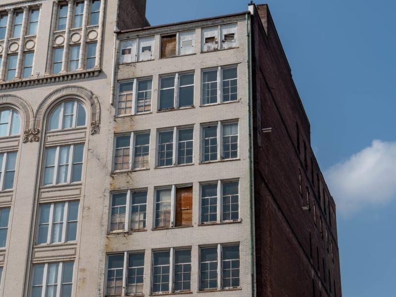 Curlee Clothing Company Building (1128 Washington), 1128 Washington Ave, St. Louis, photographed July 2026