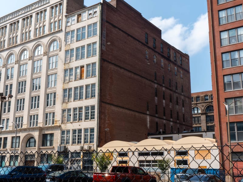 Curlee Clothing Company Building (1128 Washington), 1128 Washington Ave, St. Louis, photographed July 2026