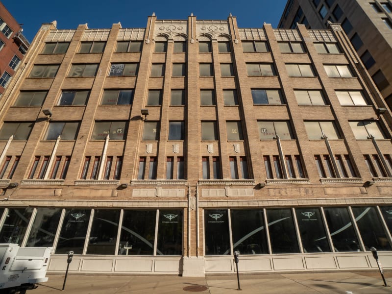 Jefferson Plaza Garage, 1220 St. Charles St, St. Louis, photographed October 2026