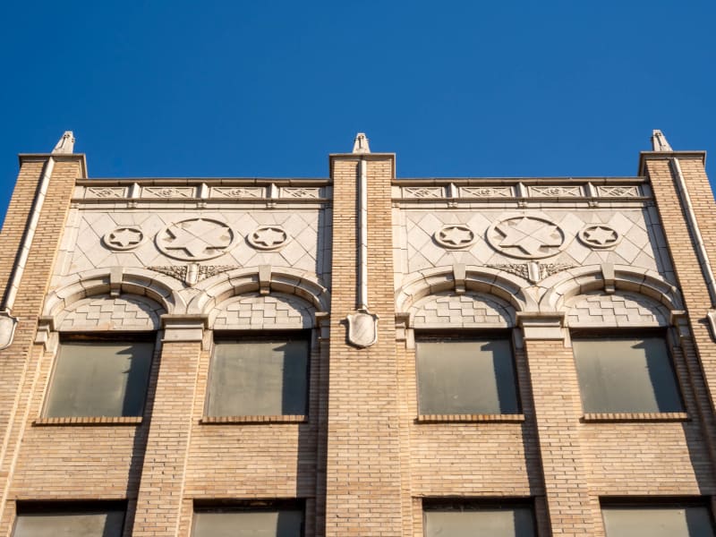Jefferson Plaza Garage, 1220 St. Charles St, St. Louis, photographed October 2026