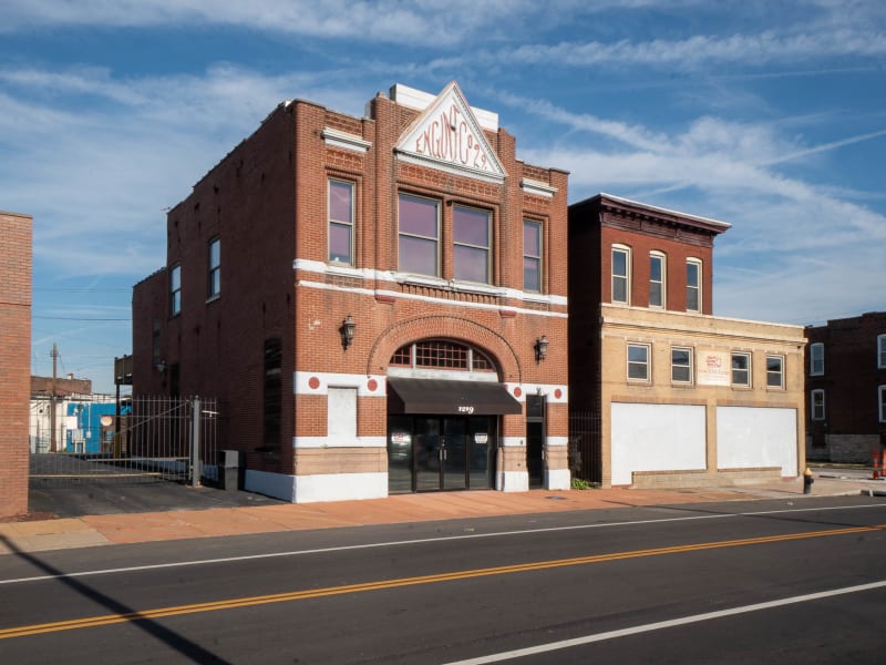 Engine House No. 29, 1219 S Vandeventer Ave, St. Louis, photographed October 2026