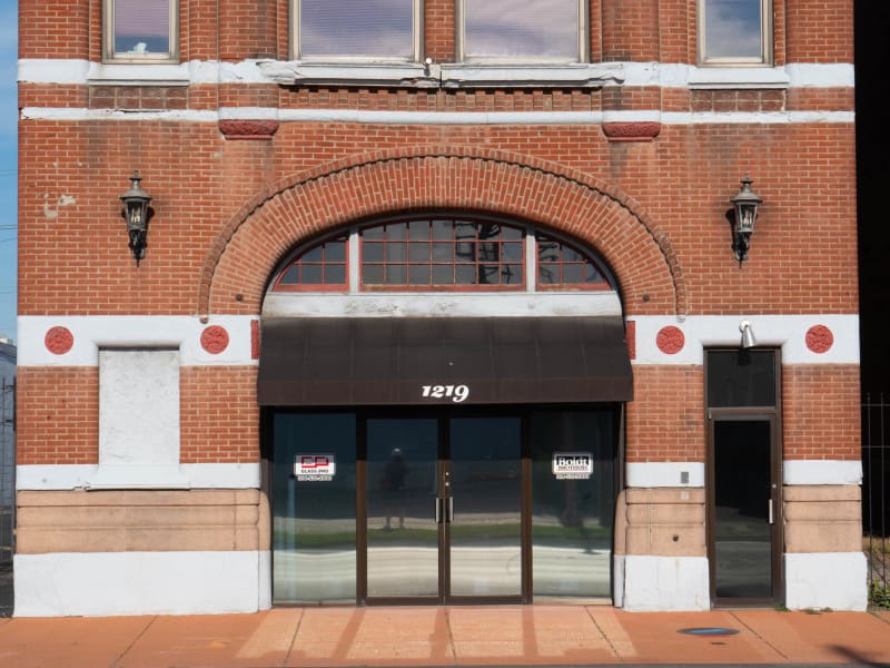 Engine House No. 29, 1219 S Vandeventer Ave, St. Louis, photographed October 2026