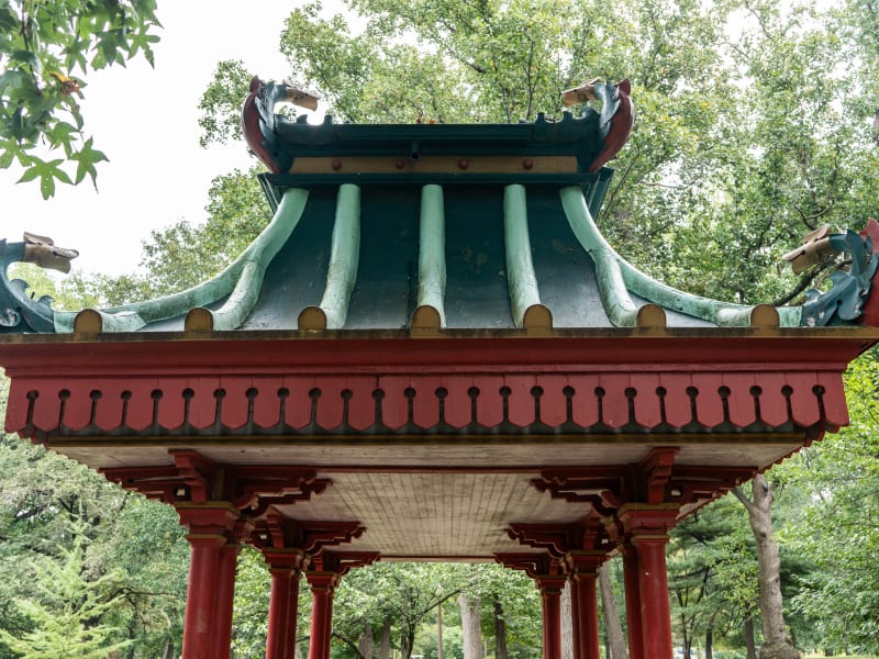 Chinese Pavilion, 3834 Main Dr, St. Louis, photographed September 2026