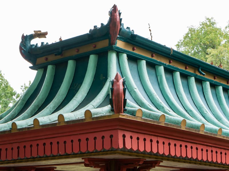 Chinese Pavilion, 3834 Main Dr, St. Louis, photographed September 2026