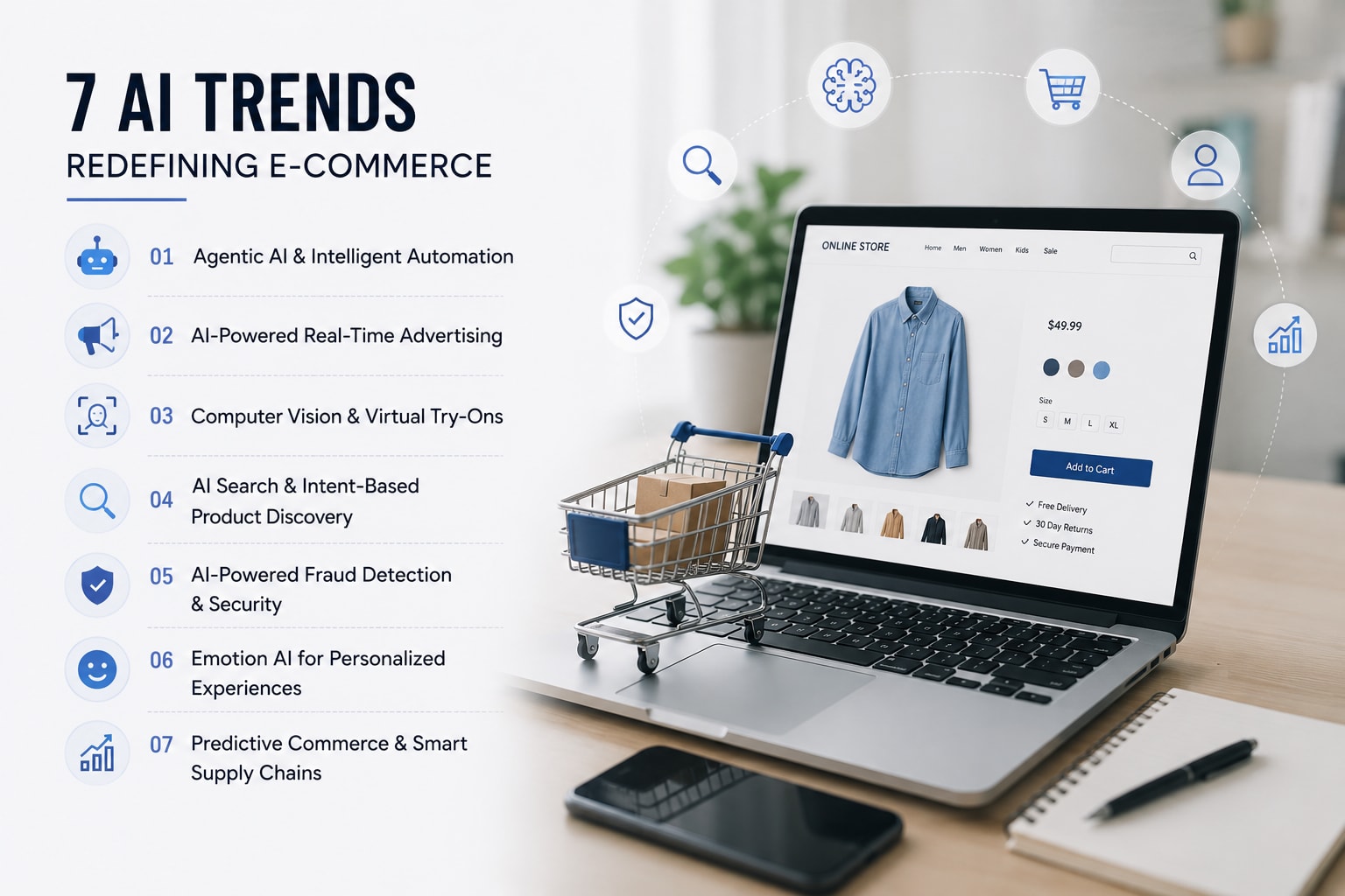 7 AI Trends Set to Redefine E-Commerce Over the Next 5 Years
