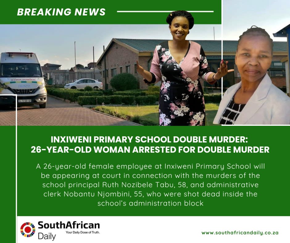 Photo:Woman to appear in court for double murder of Tembisa school staff – South African Daily