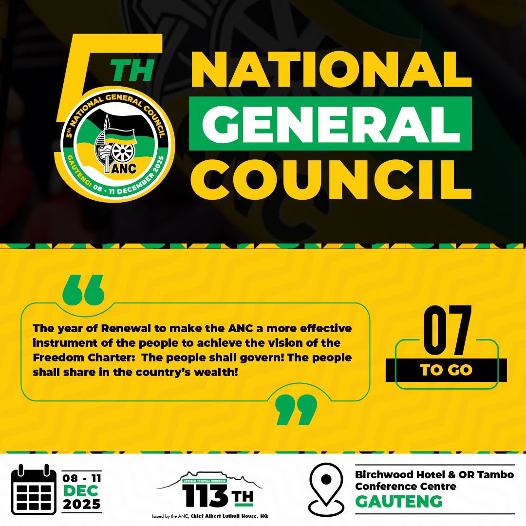 Photo:ANC gears up for five-day national general council prioritising ethical leadership and organisational renewal – South African Daily