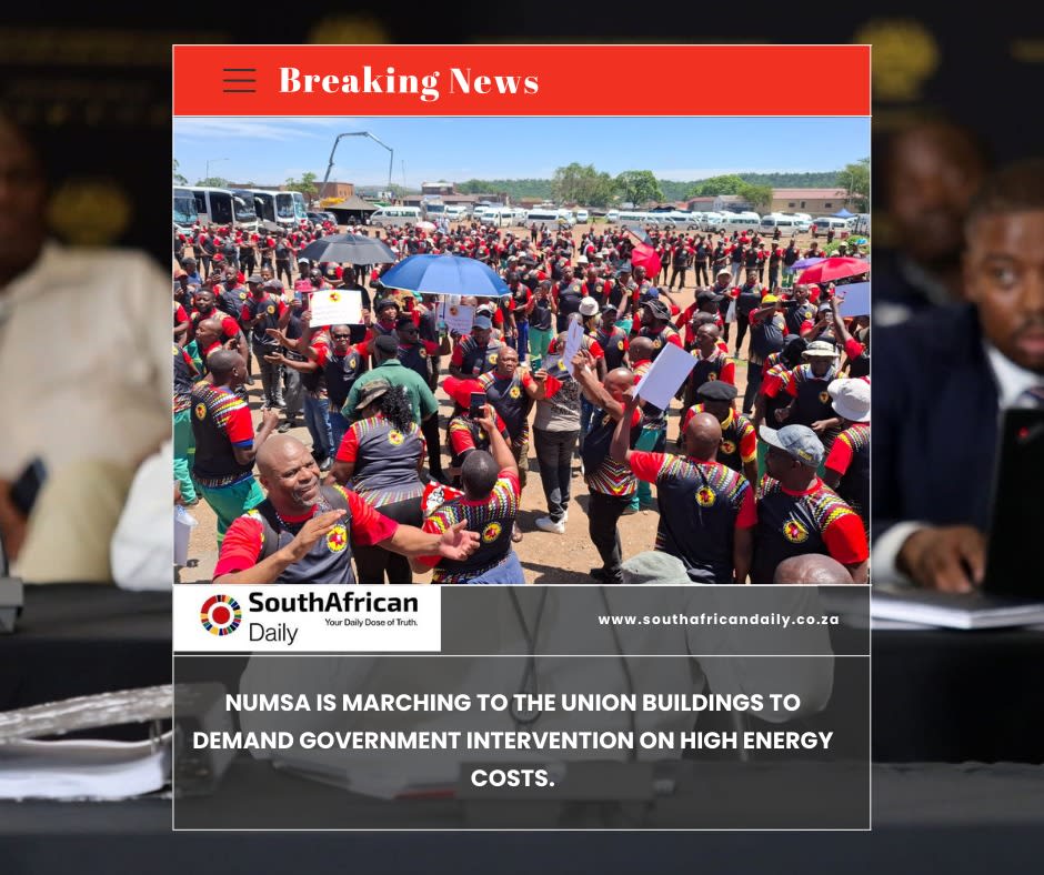 Photo:NUMSA marches to presidency over high energy costs– South African Daily”