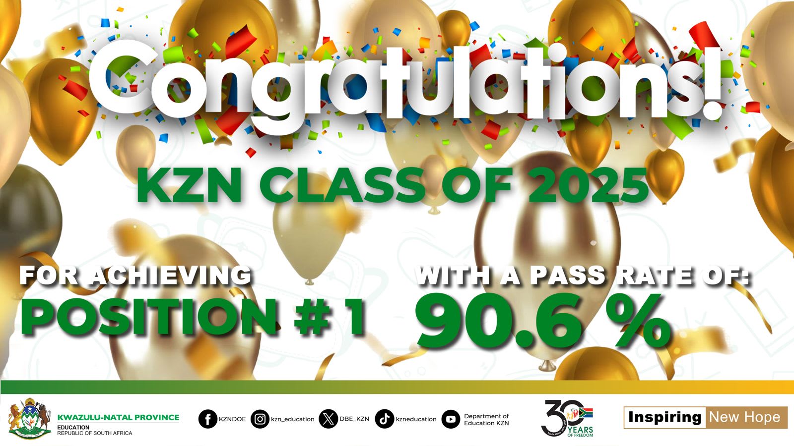Photo:KwaZulu-Natal leads with impressive 90.6% pass rate in NSC exams– South African Daily”