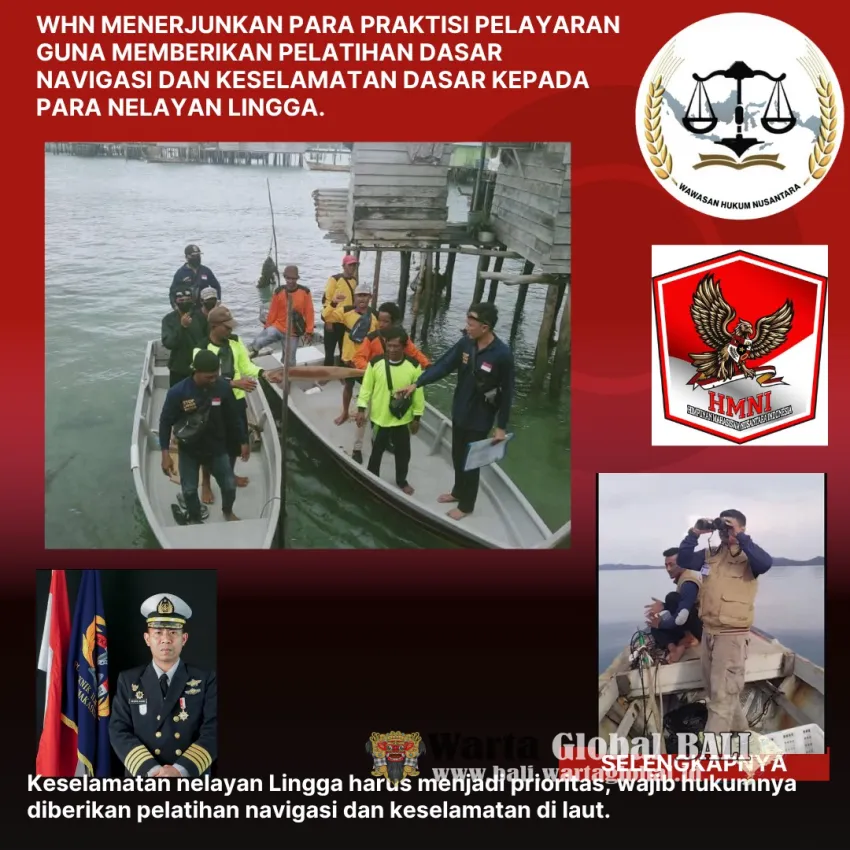 WHN Turunkan Praktisi Pelayaran untuk Berikan Pelatihan Keselamatan bagi Nelayan Lingga, Tekan Angka Kecelakaan Kerja di Laut 