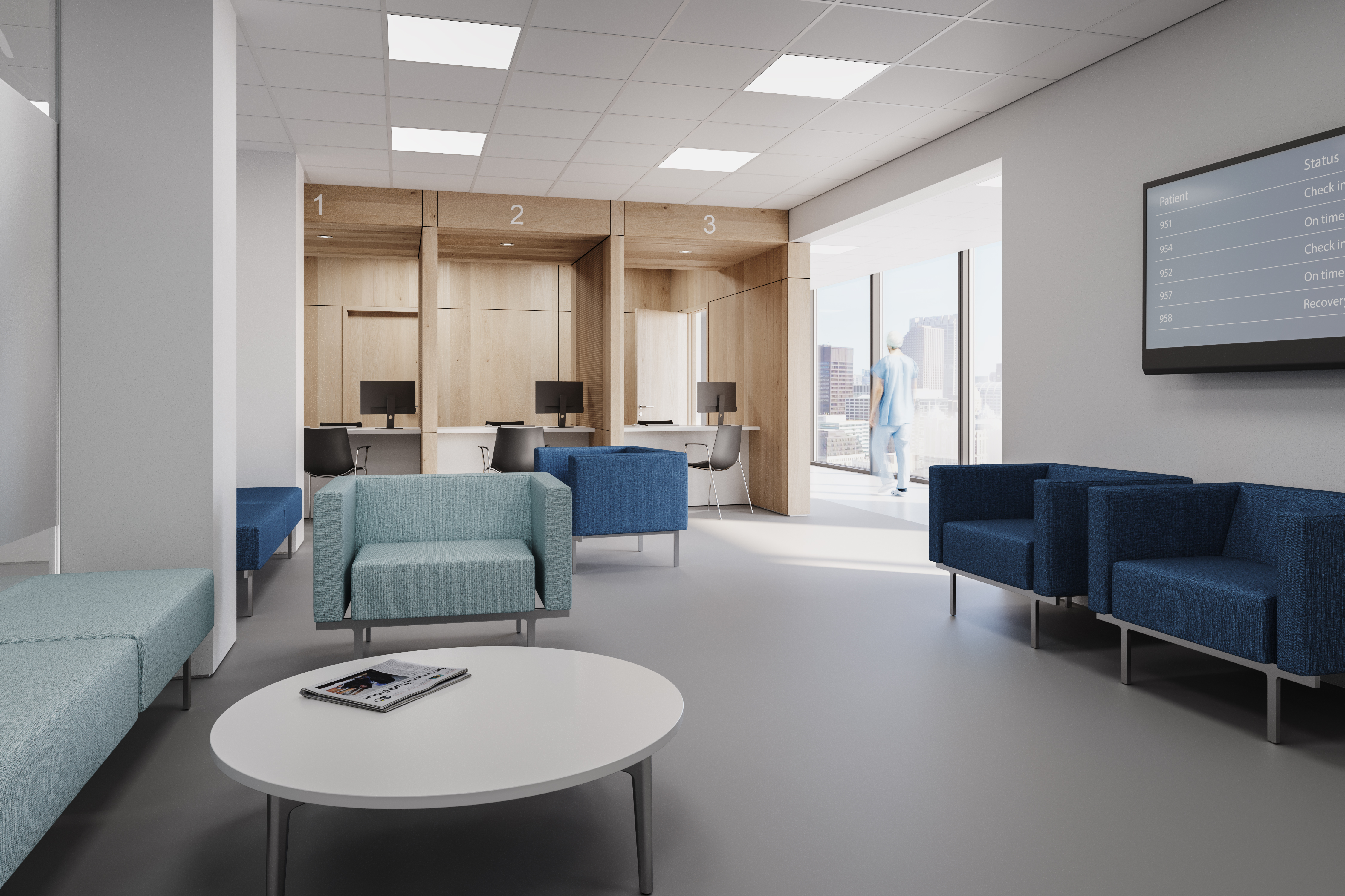 Keilhauer Canal healthcare environment rendering