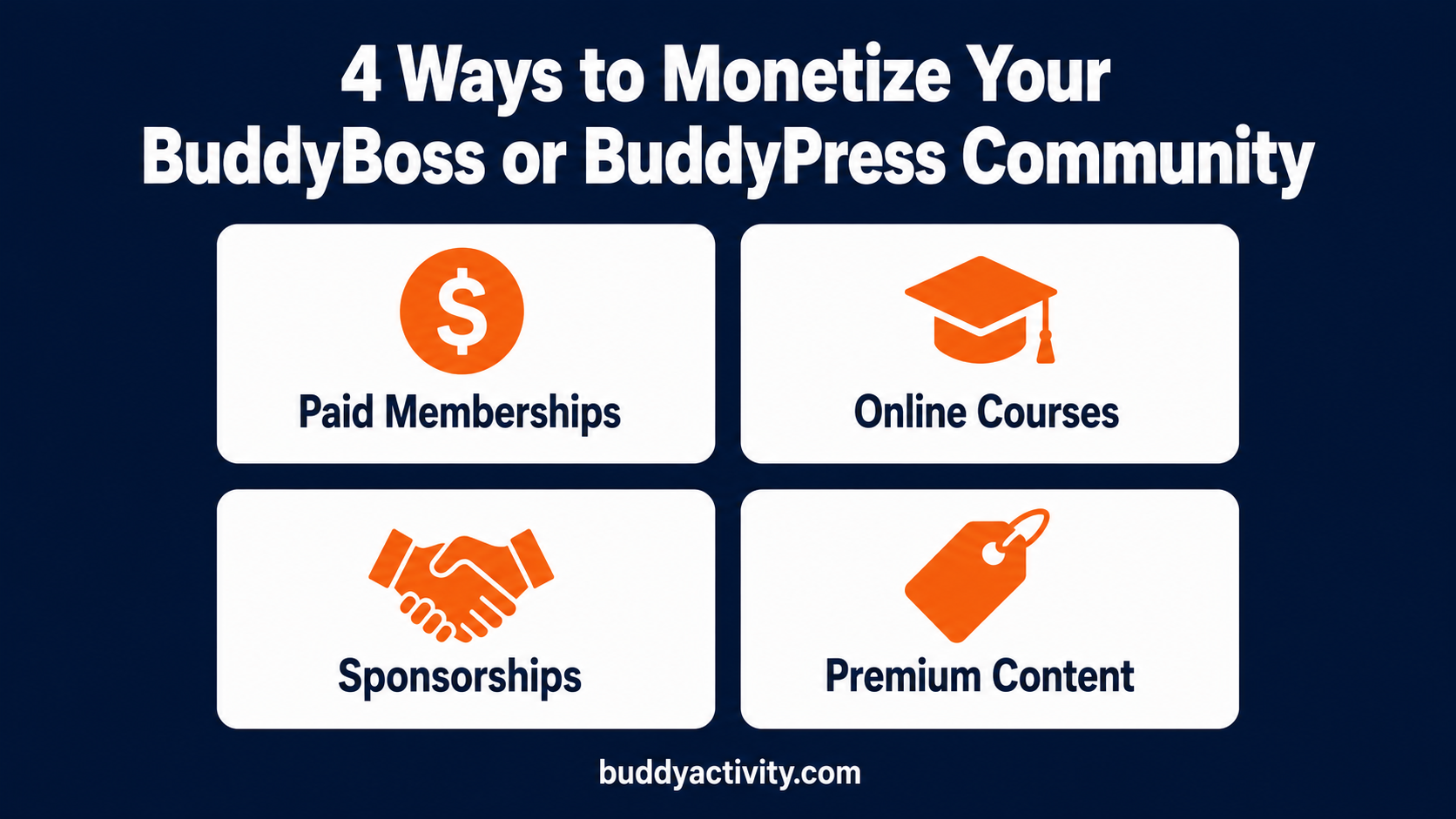 4 ways to monetize your BuddyBoss or BuddyPress community