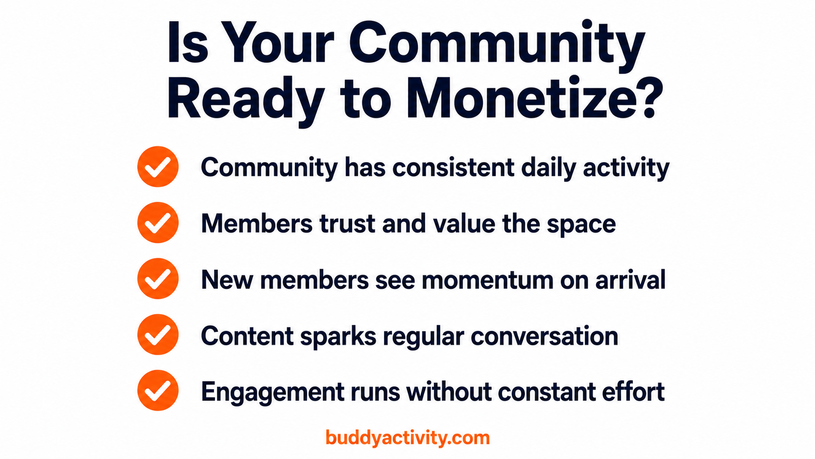 Is your BuddyBoss or BuddyPress community ready to monetize checklist