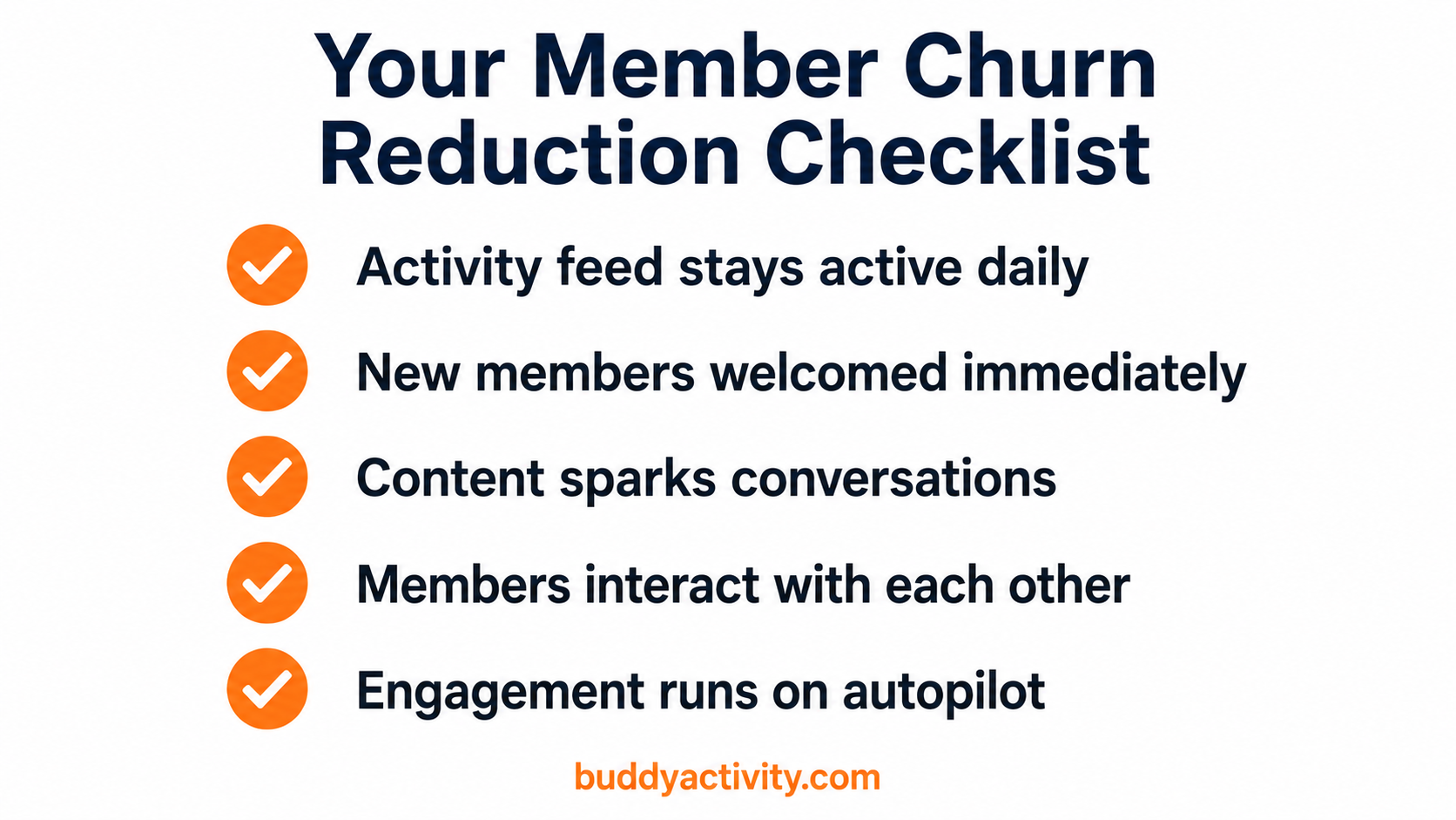 Member churn reduction checklist for BuddyBoss and BuddyPress communities