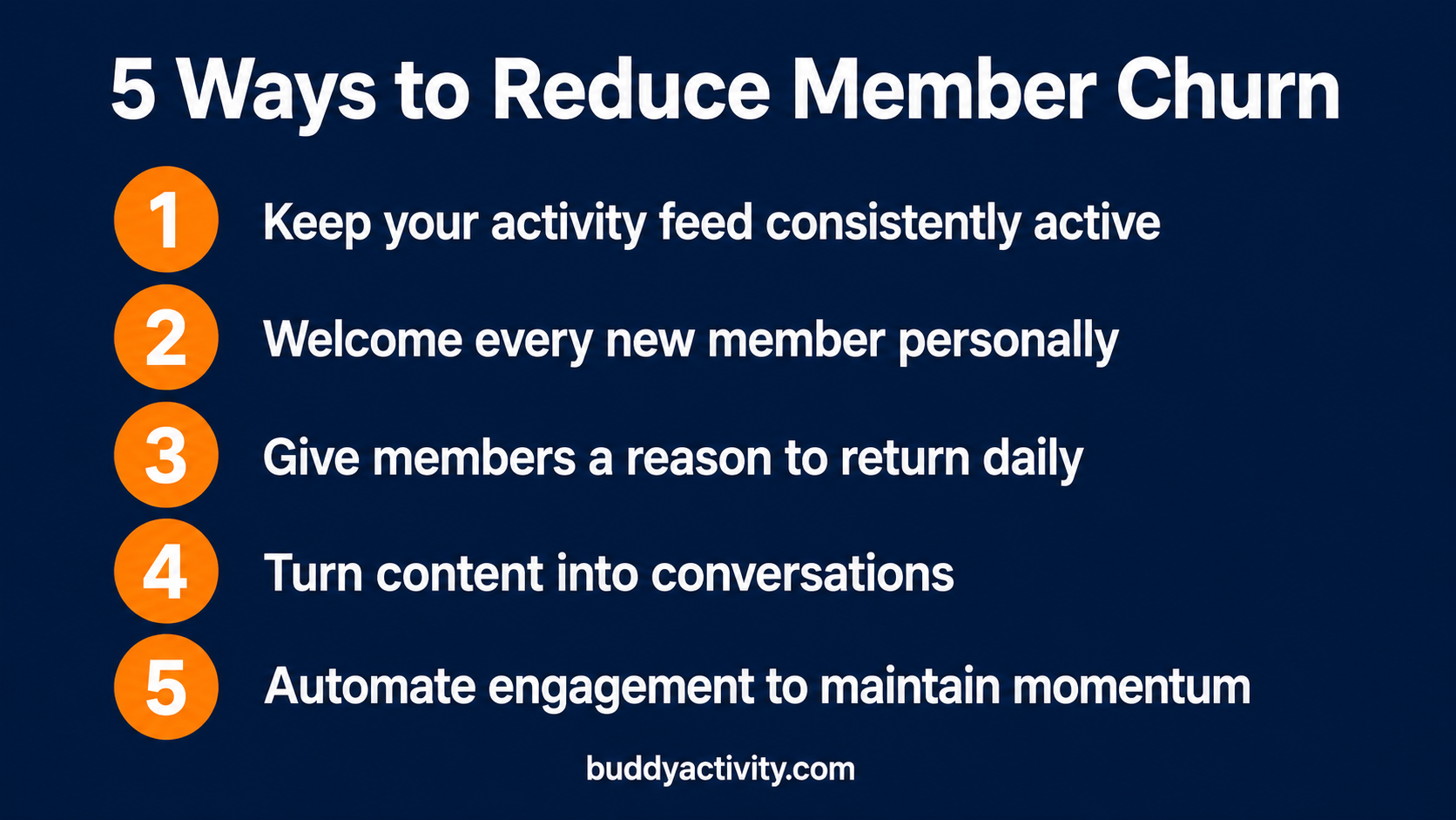 5 ways to reduce member churn in your BuddyBoss and BuddyPress community