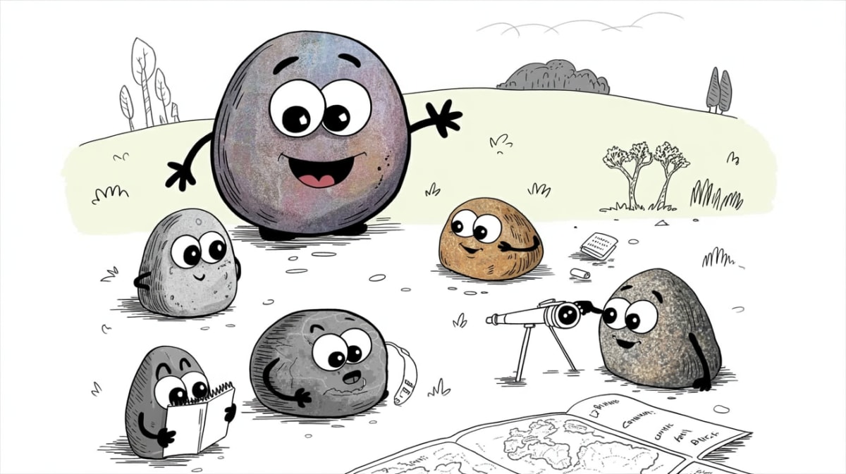 Self-directed learning projects homeschool: stone characters exploring and learning independently