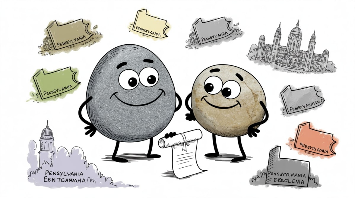 Friendly stone characters examining homeschool diploma lawsuit pennsylvania documents