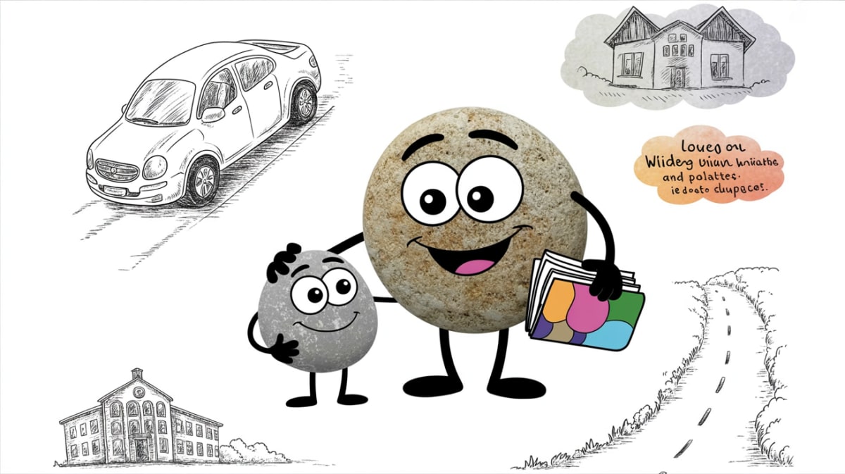 Friendly stone characters guide homeschool parents through step up for students transportation stipend