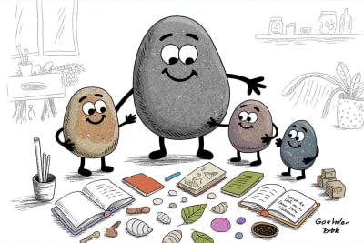 Homeschooling gifted children at home with collaborative learning materials