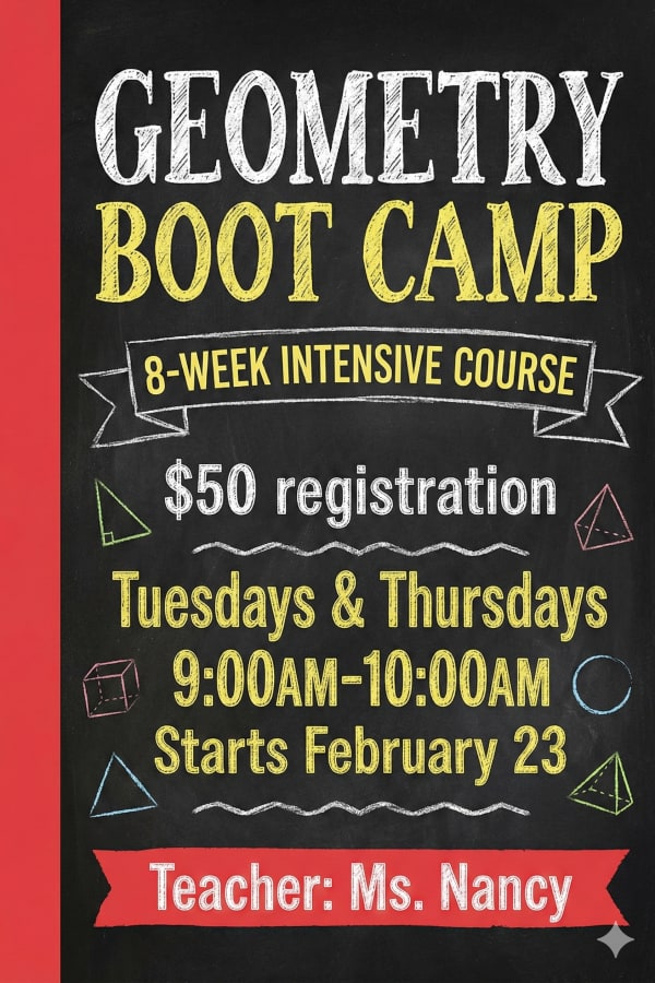 Geometry boot camp class cover