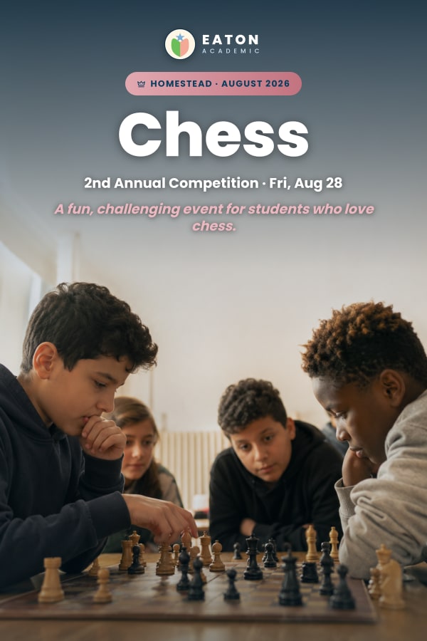 Eaton Academic 2nd Annual Chess Competition for homeschoolers in Homestead, Florida